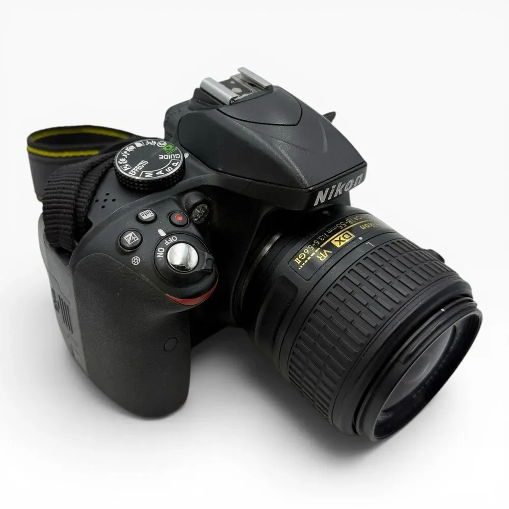 Nikon Nikkor D3300 24.2MP DSLR Camera w/AF-P 18-55mm VR Lens, Memory Card
